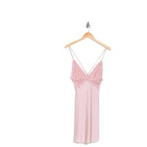 NEW Lace & Mesh Night Dress EAG pink gown nightgown chemise slip dress lingerie